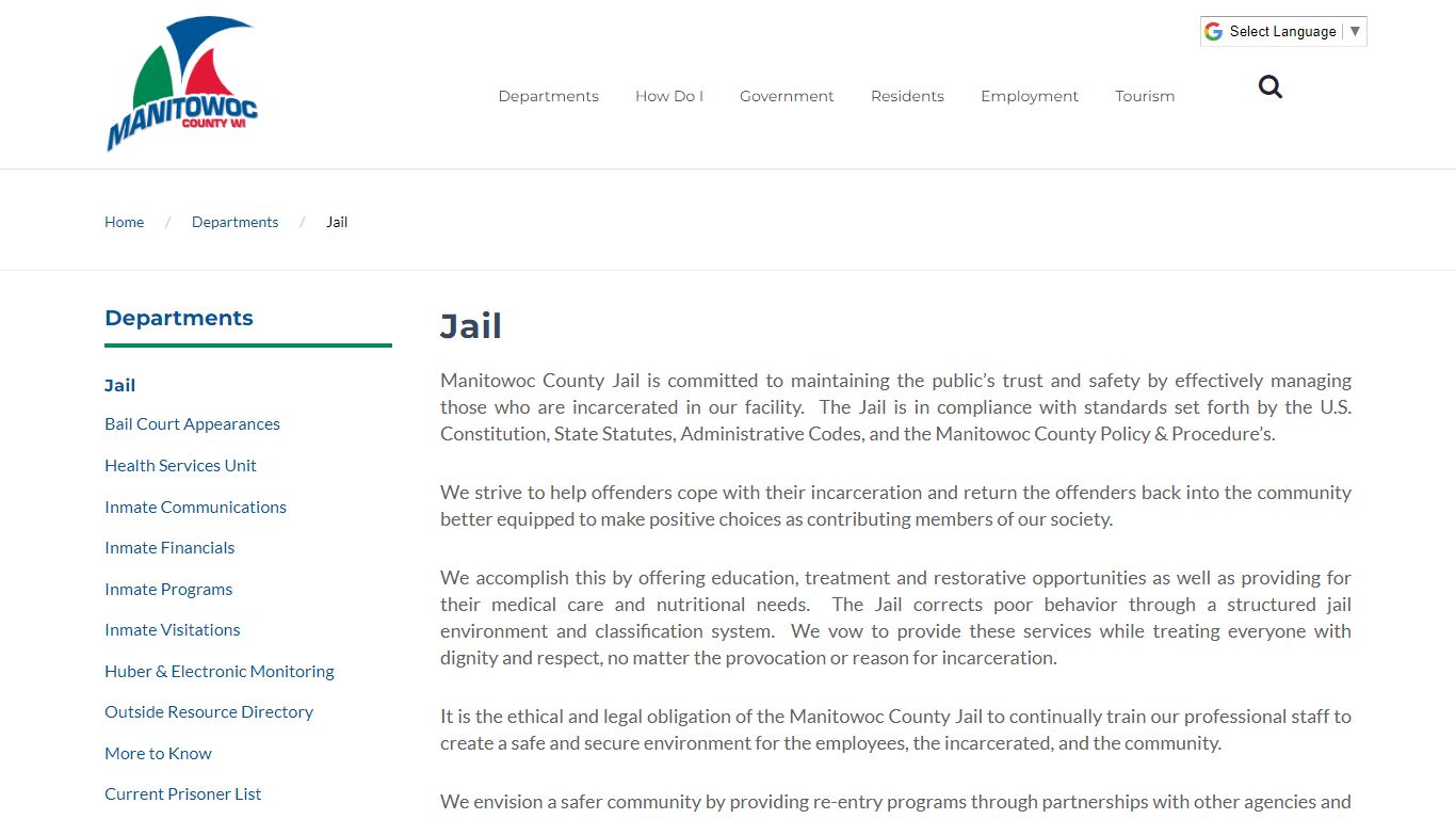 Jail - Manitowoc County